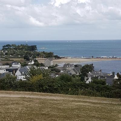 Plage Ste Anne en hiver vue d'en haut - StPol de Léon - Hiver 2019